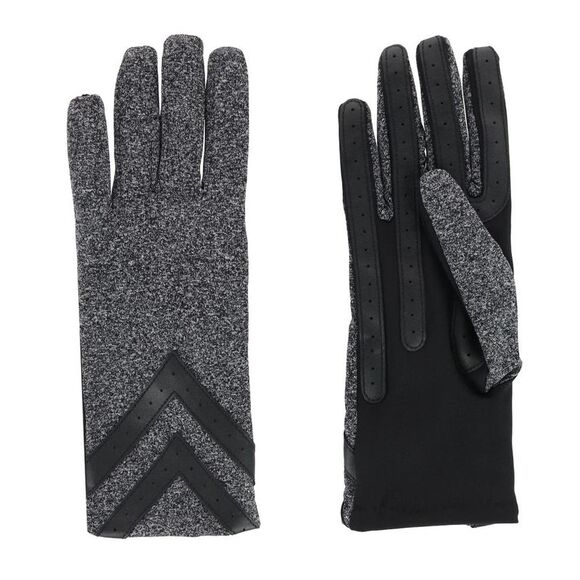 Isotoner Women's Touchscreen Shortie Chevron Unlined Winter Glove - Picture 2 of 4